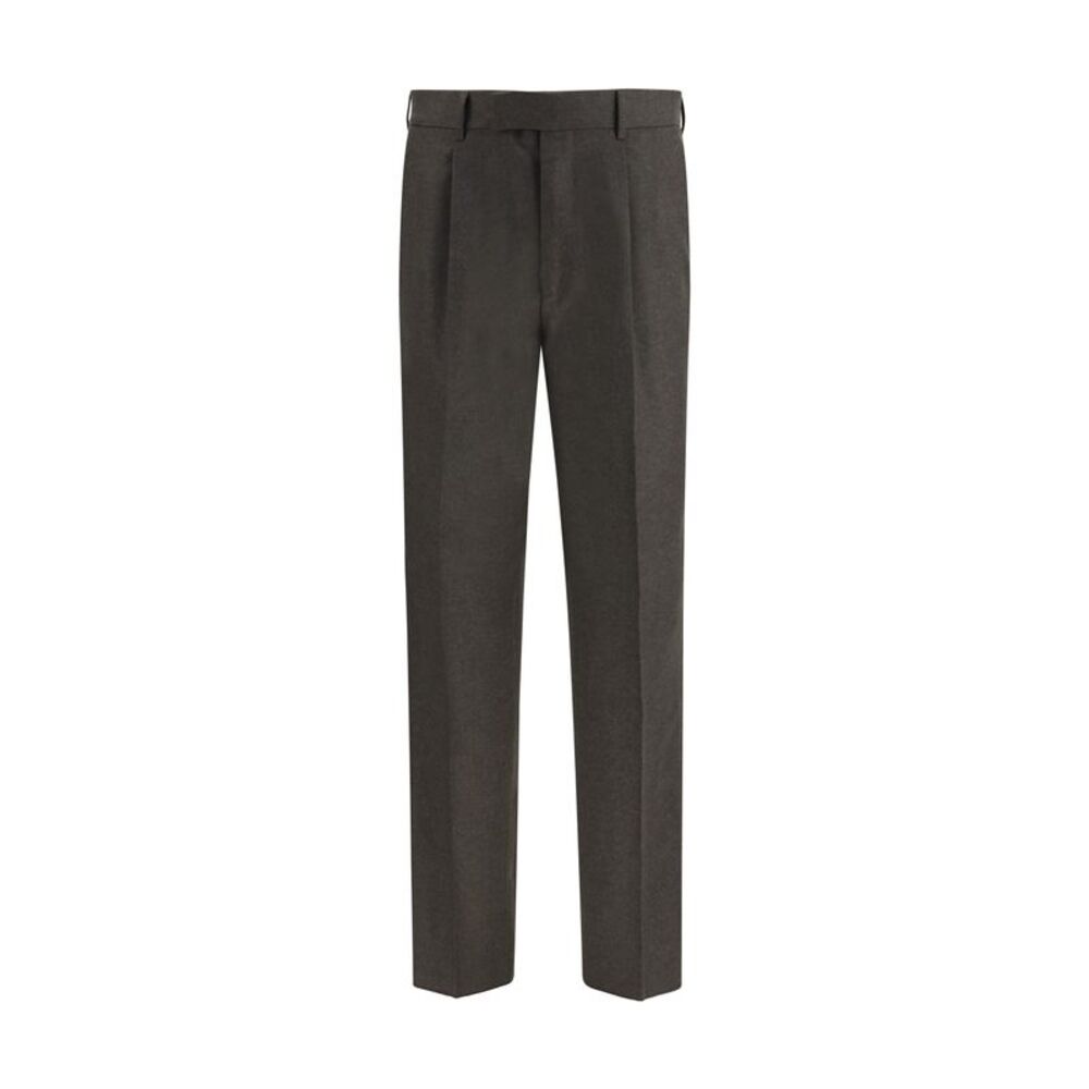 Zegna Men Wool And Cashmere Pants